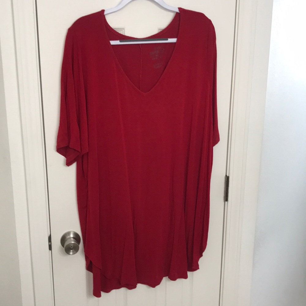 Torrid red super soft tunic size 5